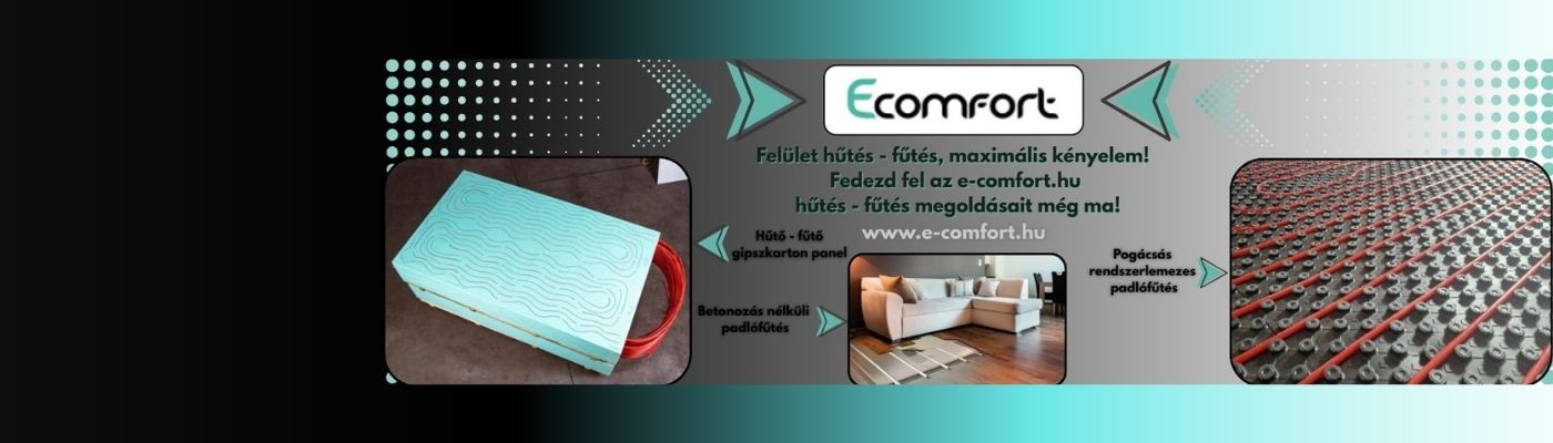 Betonozás nélküli padlófűtés + mennyezeti fűtés–hűtés + pogácsás rendszerlemez