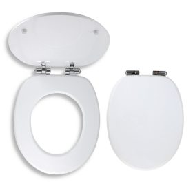 MDF WC-ülőke soft close és easy click – fehér
