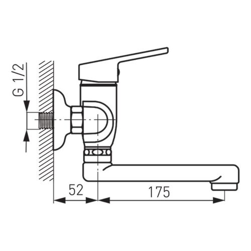 BSM3 Smile Fali mosdócsaptelep
