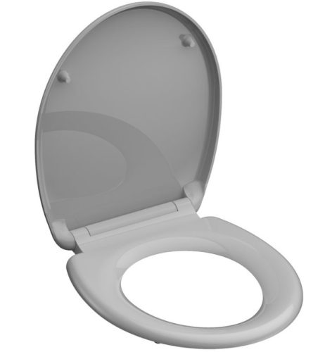 Schütte Szürke Duroplast gyorsan leszerelhető, lecsapódásgátlós wc ülőke