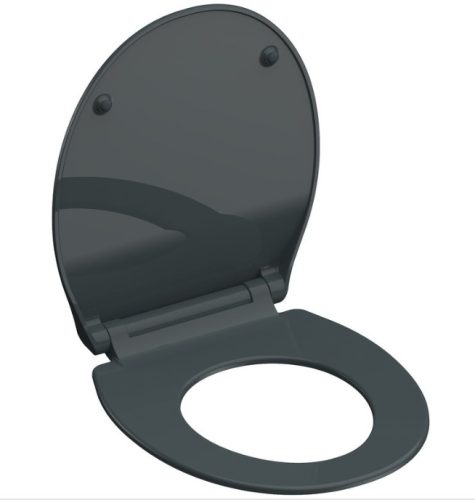 Schütte Antracit Duroplast Slim gyorsan leszerelhető, lecsapódásgátlós wc ülőke