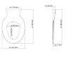 Schütte törtfehér Duroplast Kombinált gyorsan leszerelhető, lecsapódásgátlós wc ülőke