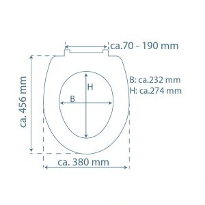 Schütte Duroplast Slim Fekete gyorsan leszerelhető, lecsapódásgátlós