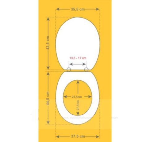 MDF wc ülőke rozsdamentes acél zsanérral