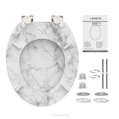 MDF WC-ülőke soft close – márvány mintás (Marmor Stone)