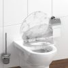 MDF WC-ülőke soft close – márvány mintás (Marmor Stone)