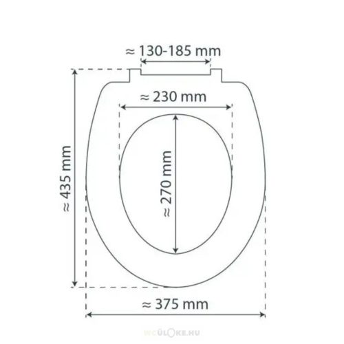 MDF WC-ülőke soft close – márvány mintás (Marmor Stone)