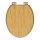 Bambusz WC-ülőke lágy záródással (természetes bambusz)