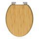 Bambusz WC-ülőke lágy záródással (természetes bambusz)