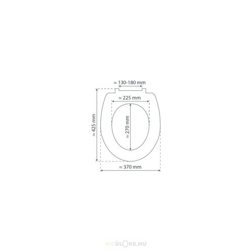 Bambusz WC-ülőke lágy záródással (természetes bambusz)