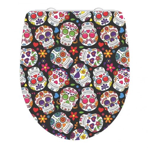 Duroplast HG WC-ülőke GRAZY SKULL lágy záródással és gyorszárással