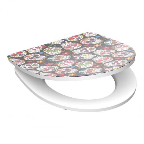 Duroplast HG WC-ülőke GRAZY SKULL lágy záródással és gyorszárással