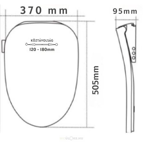 NAIA2 japán stílusú bidés wc-ülőke 