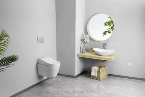 Japán stílusú bidés wc-ülőke Luxe Silver